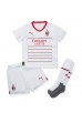 AC Milan Rafael Leao #17 Babyklær Borte Fotballdrakt til barn 2022-23 Korte ermer (+ Korte bukser)